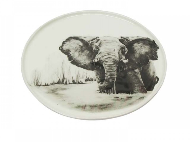 Ceramic Elephant Plate